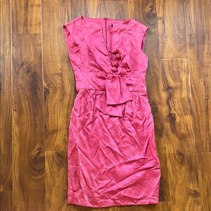 Elegant Vintage Inspired Pink Sleeveless Wiggle Dress